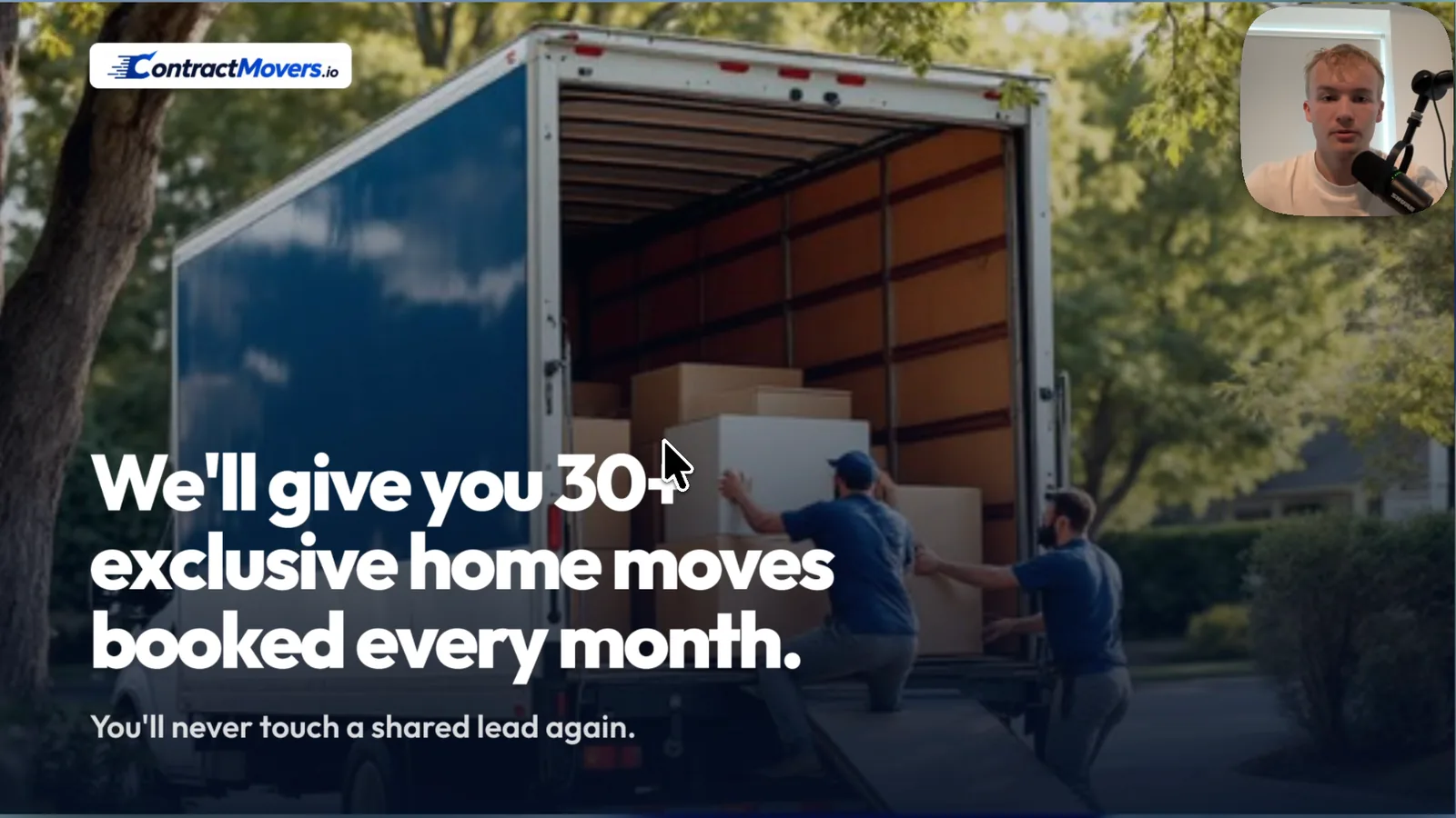 ContractMovers founder video: 30+ exclusive home moves booked every month